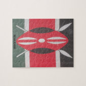 Puzzle Drapeau Harambe vintage Kenya (Horizontal)