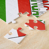 Puzzle Drapeau hongrois avec votre nom (Côté)