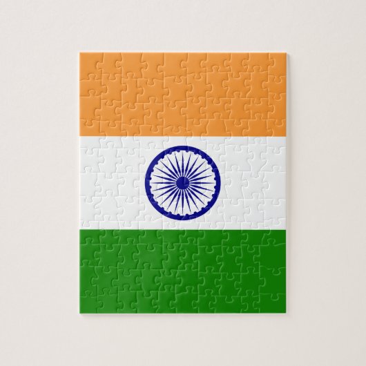 Puzzle Drapeau Indien - Image de haute qualité (Vertical)