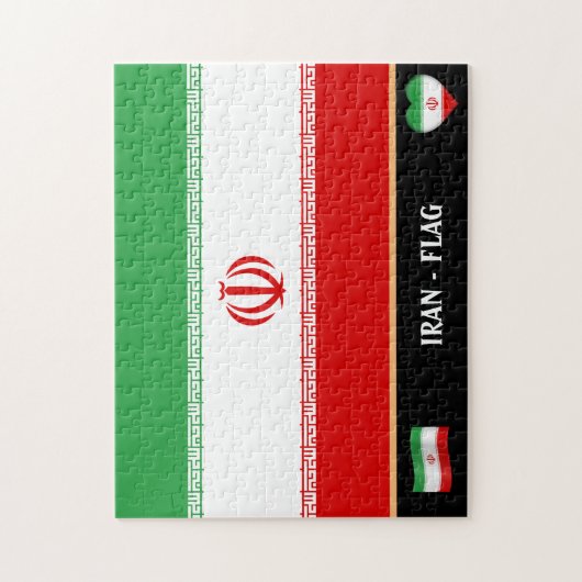 Puzzle Drapeau iranien & Iran / Iran (Vertical)