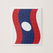 Puzzle Drapeau Laos (Vertical)