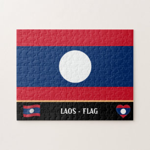 Puzzle Drapeau laotien / Laos
