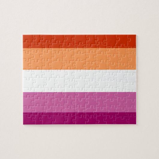 Puzzle Drapeau lesbien (Horizontal)
