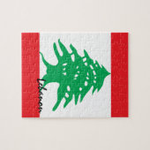 Puzzle Drapeau libanais et Moyen-Orient - casse-tête/fans (Horizontal)