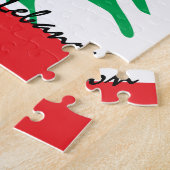 Puzzle Drapeau libanais et Moyen-Orient - casse-tête/fans (Côté)