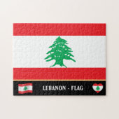 Puzzle Drapeau libanais / Liban (Horizontal)