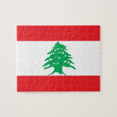 Puzzle Drapeau national du Liban (Horizontal)