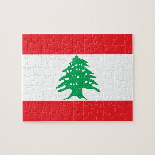 Puzzle Drapeau national du Liban (Horizontal)
