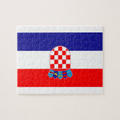 Puzzle Drapeau national du monde de la Croatie (Horizontal)