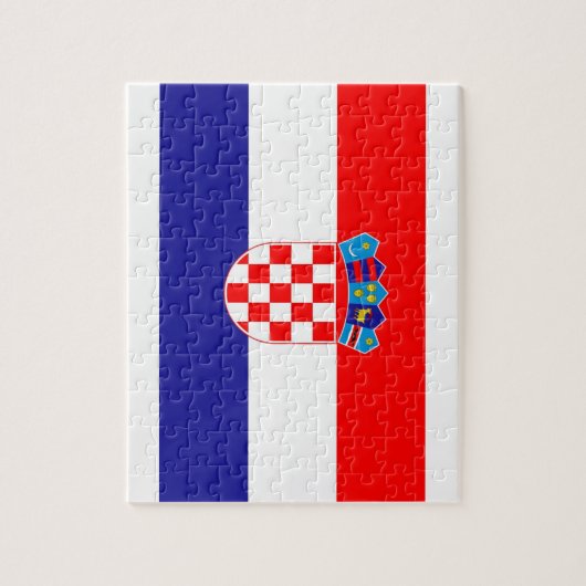 Puzzle Drapeau national du monde de la Croatie (Vertical)
