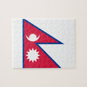 Puzzle Drapeau national du monde du Népal