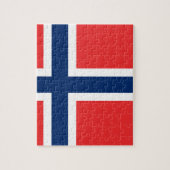 Puzzle Drapeau norvégien (Vertical)