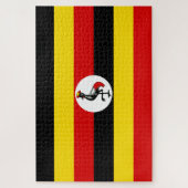 Puzzle Drapeau ougandais (Vertical)