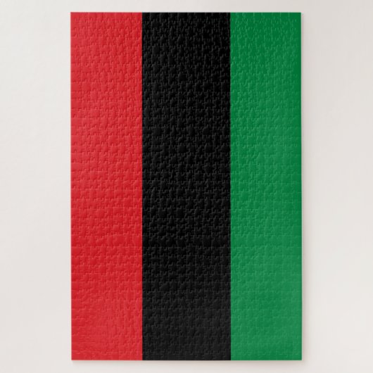 Puzzle Drapeau panafricain de l'UNIA (Vertical)