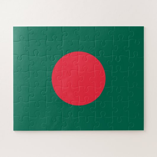 Puzzle Drapeau patriotique bangladais (Horizontal)