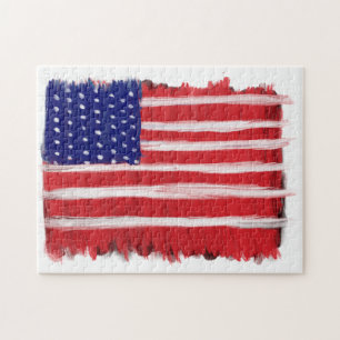 Puzzle Drapeau peint d'art populaire