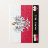Puzzle Drapeau polonais & Pologne - pays, vacances / spor (Vertical)