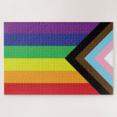 Puzzle Drapeau progressiste LGBTQIA (Horizontal)