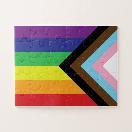 Puzzle Drapeau progressiste LGBTQIA (Horizontal)