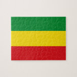 Puzzle Drapeau rastafarien Rasta Ethiopie<br><div class="desc">Les couleurs rouge, vert et jaune représentent le drapeau du Rastafarianisme, mais c'est aussi un drapeau de l'Ethiopie. Voici un cadeau Rasta de haute qualité et un grand design pour tous les rastafariens. Visitez notre magasin pour trouver plus de cadeaux Rasta cool et d'autres idées cadeaux de drapeaux du monde....</div>