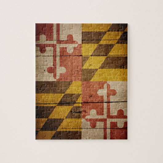 Puzzle Drapeau robuste du Maryland (Vertical)