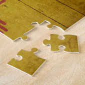 Puzzle Drapeau robuste en bois Nouveau-Mexique (Côté)