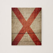 Puzzle Drapeau rude de l'Alabama (Vertical)
