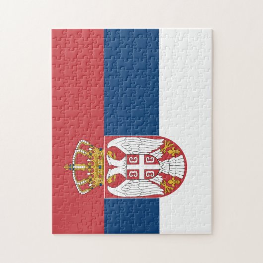 Puzzle Drapeau Serbie (Vertical)