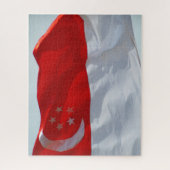 Puzzle drapeau singapour (Vertical)