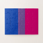 Puzzle Drapeau SlipperyJoe's Bisexual Pride lavande-rose (Horizontal)