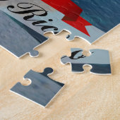 Puzzle Drapeau souriant de Porto Rico (Côté)