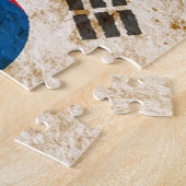 Puzzle Drapeau sud-coréen rocailleux (Côté)