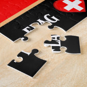 Puzzle Drapeau suisse / Suisse (Côté)