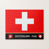 Puzzle Drapeau suisse / Suisse (Horizontal)