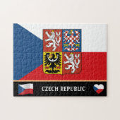 Puzzle Drapeau Tchèque & Pays Tchèque / République Tchèqu (Horizontal)