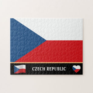 Puzzle Drapeau tchèque & Tchèque Pays / République tchèqu