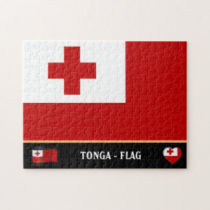 Puzzle Drapeau Tonga et pays tongan / Tonga