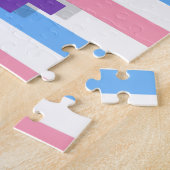 Puzzle Drapeau transgenre (Côté)