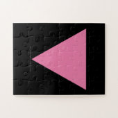 Puzzle Drapeau triangle rose de SlipperyJoe's symbole ros (Horizontal)