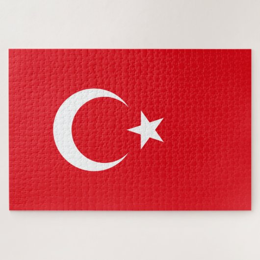 Puzzle Drapeau turc (Turquie) (Horizontal)