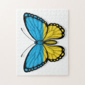 Puzzle Drapeau ukrainien de papillon (Vertical)