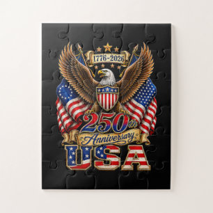 Puzzle Drapeau USA 250e anniversaire 250 ans d'Amérique
