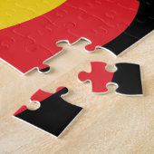 Puzzle Drapeau vert, or (jaune) et rouge (Côté)