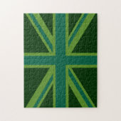 Puzzle Drapeau vert Union Jack (Vertical)