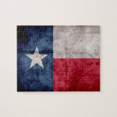 Puzzle Drapeau vintage patiné d'état du Texas (Horizontal)