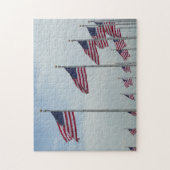Puzzle Drapeaux américains au Washington Monument (Vertical)