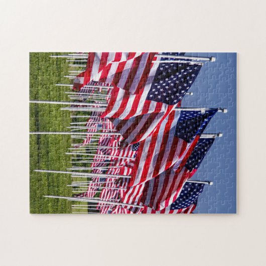 Puzzle Drapeaux américains pour héros (Horizontal)