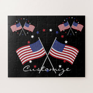 Puzzle Drapeaux américains Thunder_Cove 4 juillet patriot