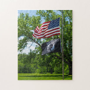 Puzzle Drapeaux Amérique et POW