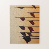 Puzzle Drapeaux au coucher du soleil American Patriotic U (Vertical)